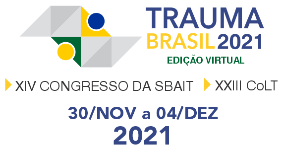TRAUMA BRASIL 2021 XIV Congresso da SBAIT, XXIII CoLT Congresso das Ligas de Trauma