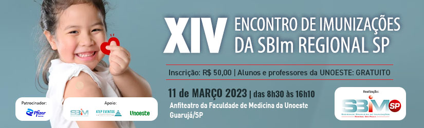 XIV Encontro Estadual de Imunizações Regional São Paulo pela reconquista das Altas Coberturas Vacinais